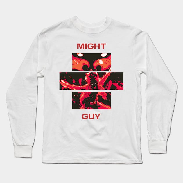 Might Guy Long Sleeve T-Shirt by creamypaw design